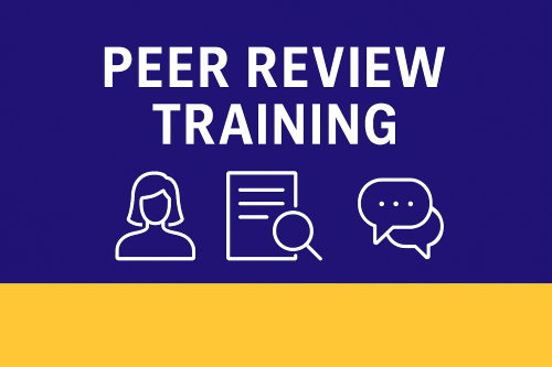Training: Peer Review - 8/19/2026 Banner